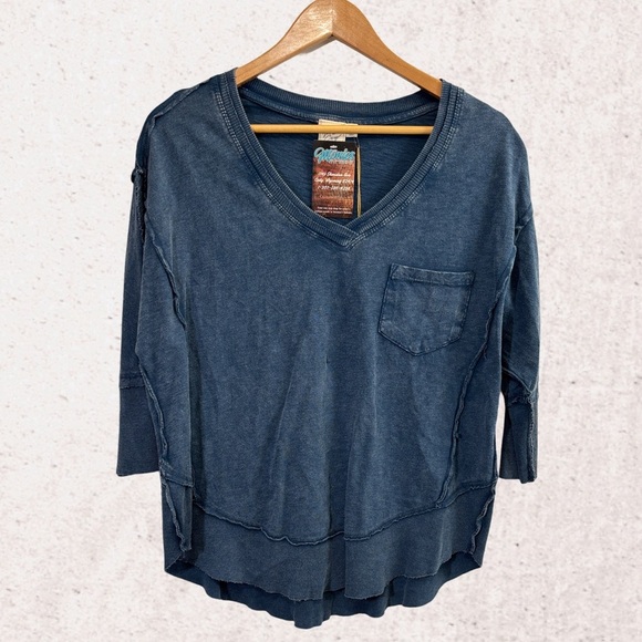 White Crow Blue Short Sleeve Tee - Picture 1 of 4